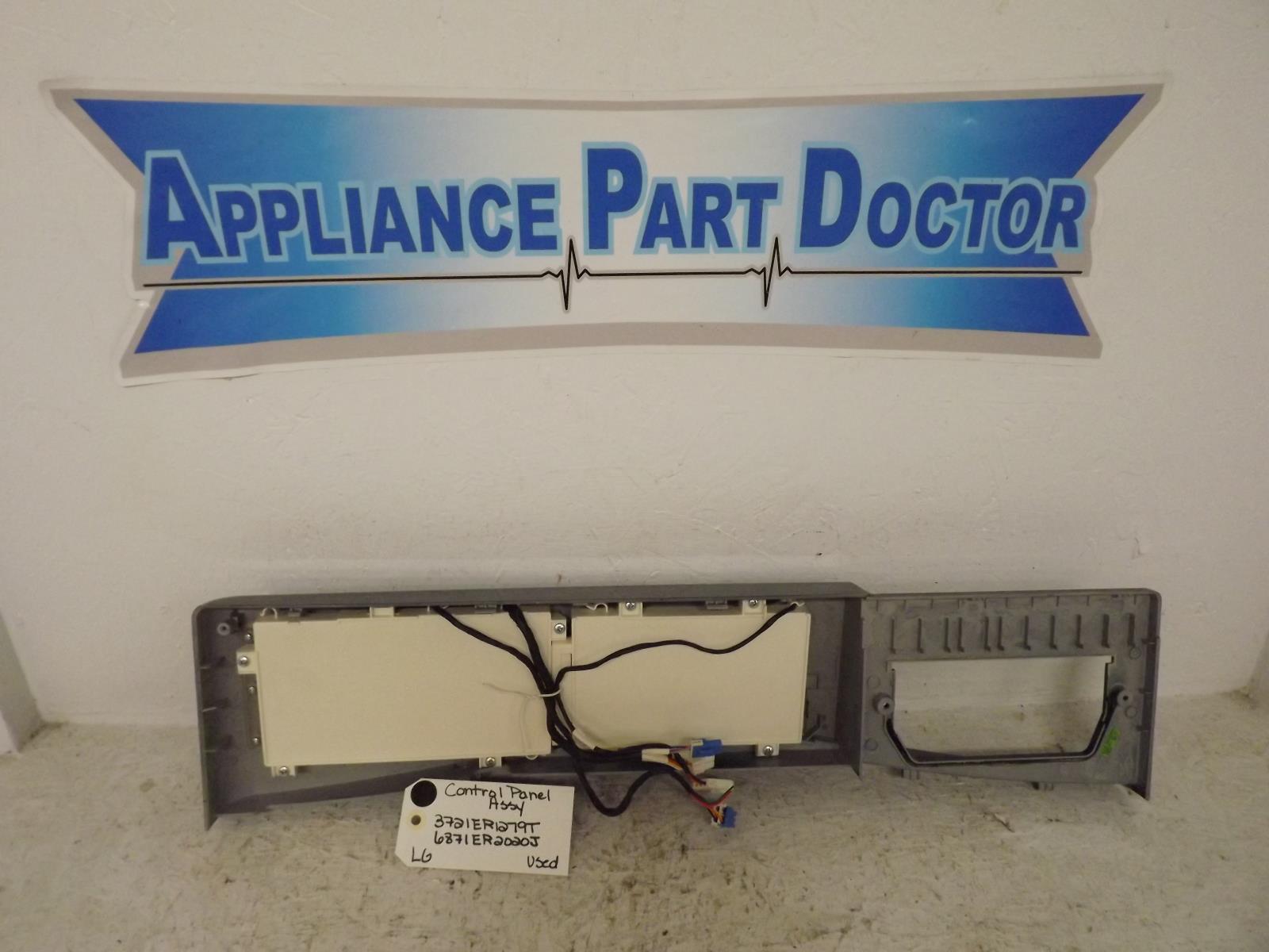 LG Washer 3721ER1279T 6871ER2020J Control Panel Assy Used LG Washer 3721ER1279T 6871ER2020J Control Panel Assy Used